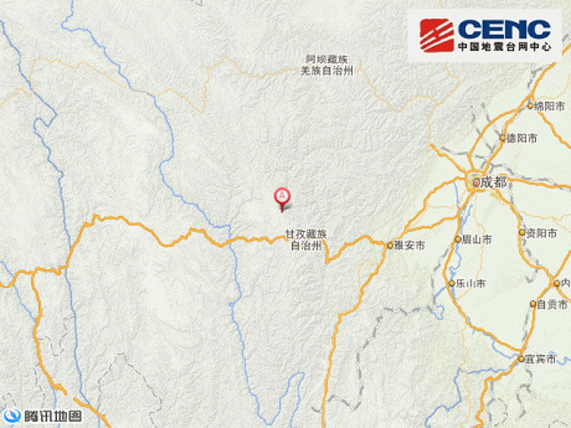 　　據(jù)中國地震臺網(wǎng)速報(bào)稱，11月22日16時(shí)55分，四川省甘孜藏族自治州康定縣（北緯30.3度，東經(jīng)