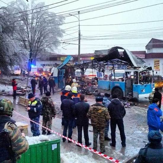 當地時間20日早晨，伏爾加格勒一輛無軌電車發生爆炸。