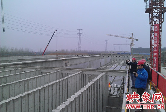 鄭州航空港第一水廠改擴建工程現(xiàn)場。