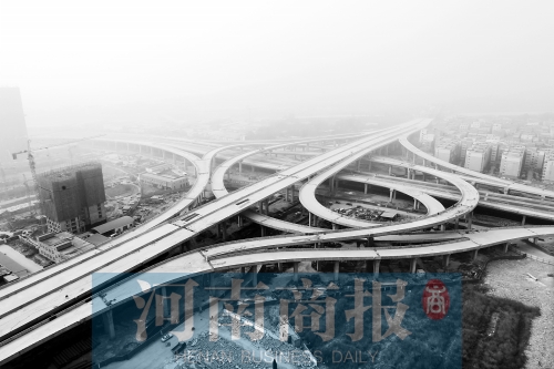 鄭州三環高架橋 本月26日即將通車