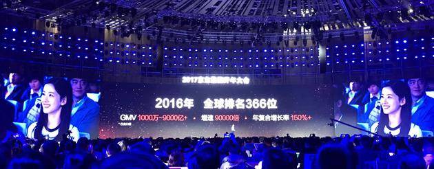 劉強東奶茶妹妹現身京東年會 手牽手入場