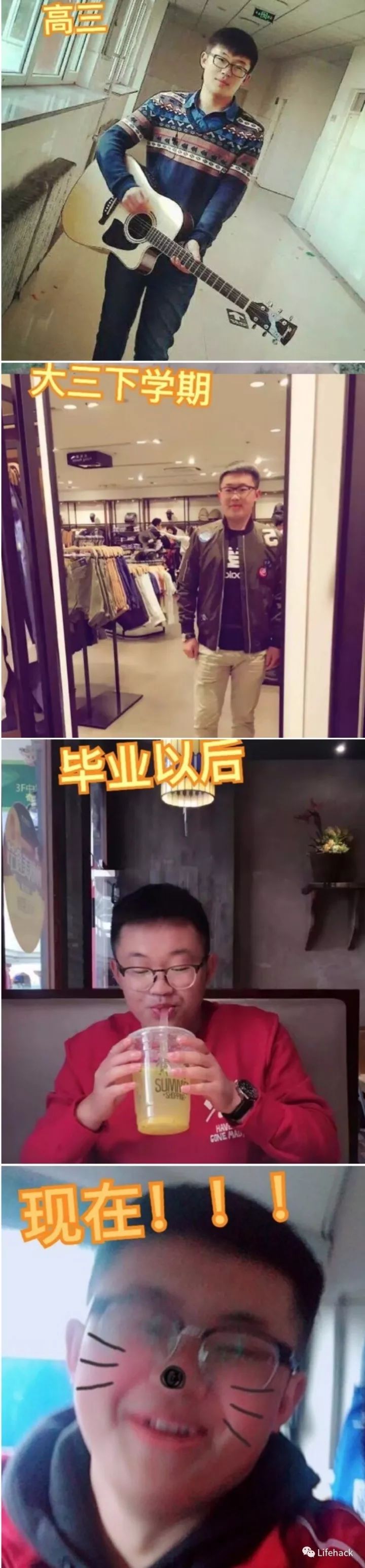 長(zhǎng)胖20斤，臉型怎么變？這些例子看完扎心了！