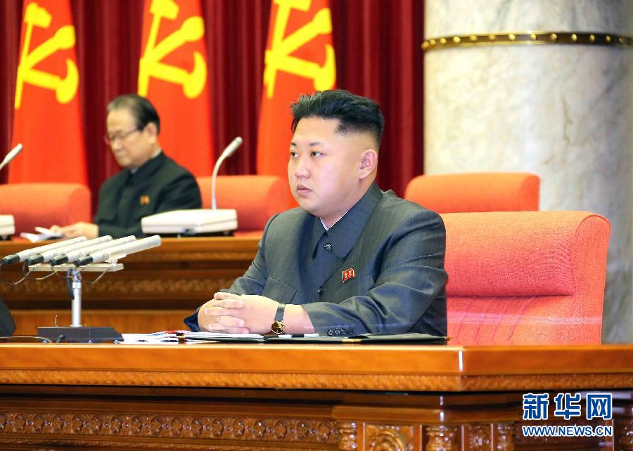 12月8日，在朝鮮平壤，朝鮮勞動黨第一書記金正恩出席并指導(dǎo)朝鮮勞動黨中央政治局?jǐn)U大會議。