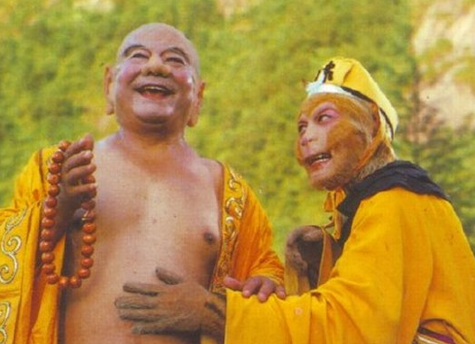 鐵牛《西游記》中彌勒佛劇照。