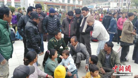 圖為西藏日喀則市吉隆縣吉隆鎮現場。 李國偉 攝