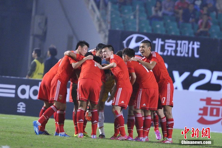 2014足球友誼賽 國足3-0勝泰國了結“1-5”恩怨