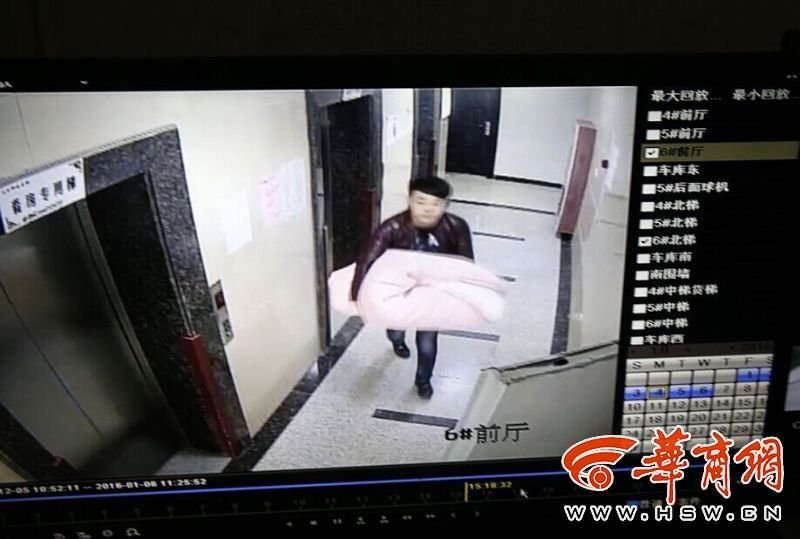 西安一小偷將保險(xiǎn)箱包在被子里離開(kāi) 過(guò)程僅15分鐘
