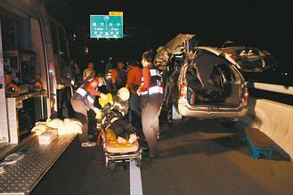 嘉義縣八十二號(hào)快速道路發(fā)生死亡車禍，造成二死一重傷慘劇。