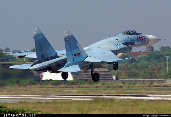 　　資料圖：越南空軍蘇-27SK戰機。