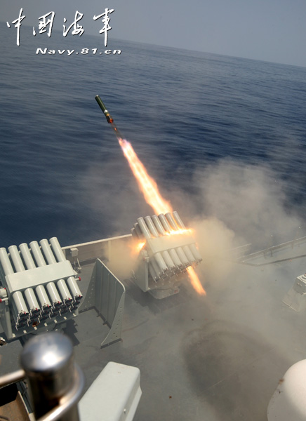 高清：海軍武漢號新型驅逐艦多款艦載武器清晰照公開