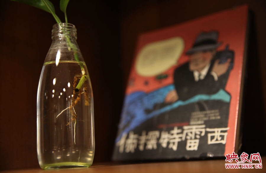 書店內的裝飾。